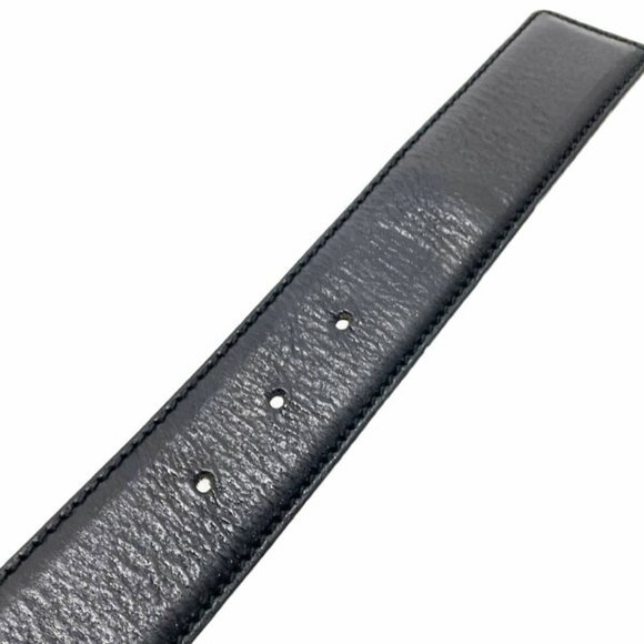 Gucci Belt Interlocking G Men's Leather Black Size 80cm 132211 GUCCI GG Mark ... - Picture 6 of 8